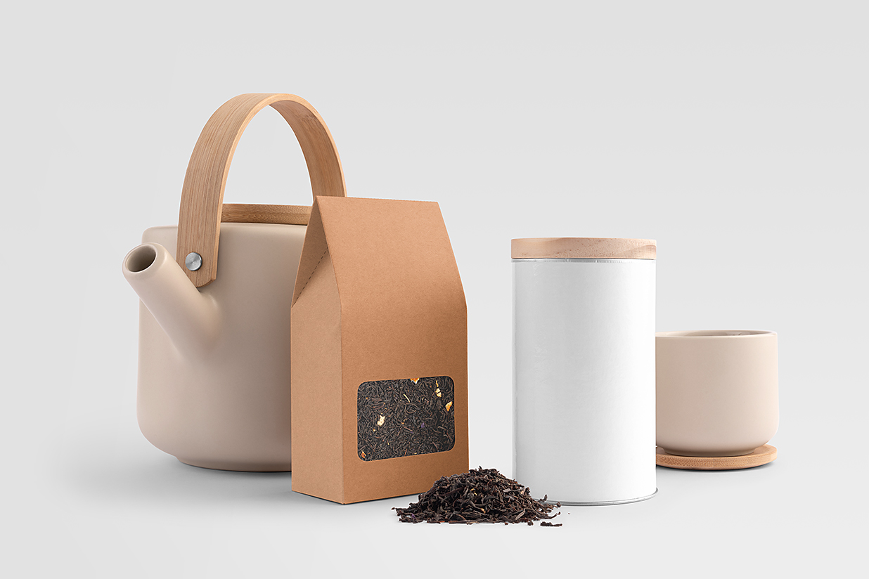 茶叶文创品牌套装VI样机mockup13组插图2