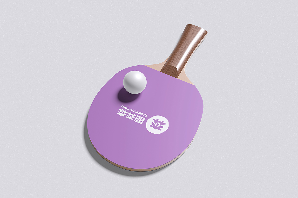 乒乓球拍样机mockup4组插图2