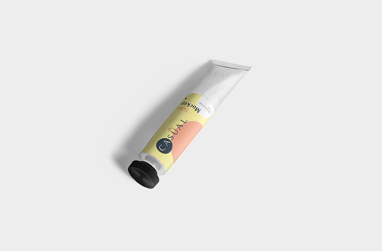 护手霜软管样机mockup4组插图2