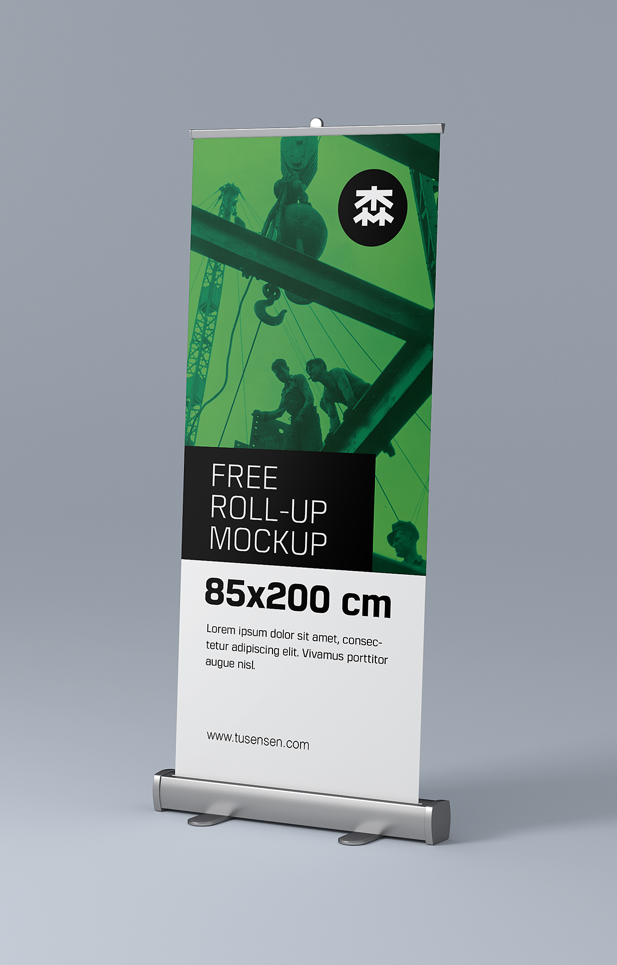 高质感易拉宝样机mockup6组插图3