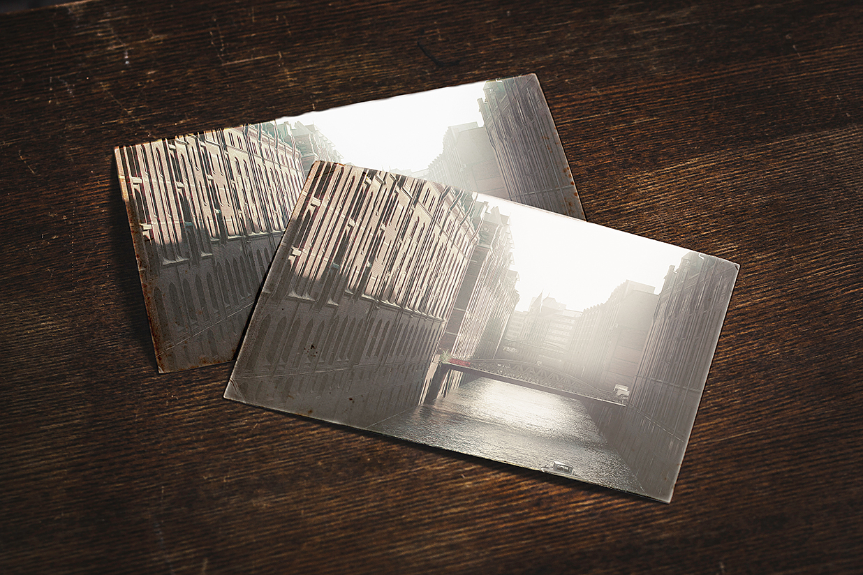 复古风明信片样机mockup4组插图3