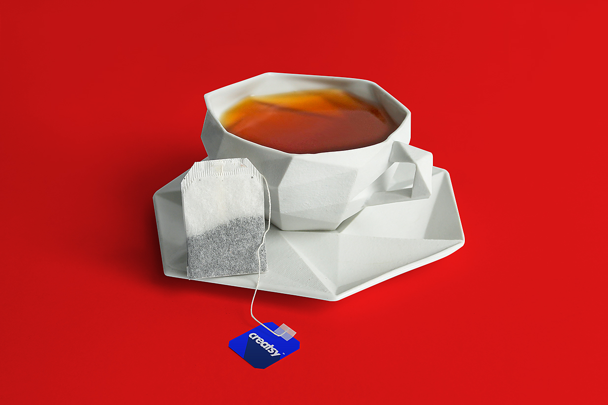 带茶杯和包装盒的袋泡茶茶包样机mockup12组插图3