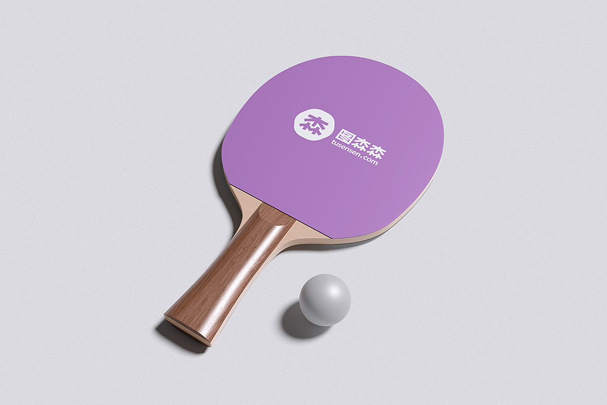 乒乓球拍样机mockup4组插图3