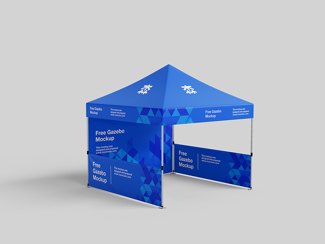帐篷展位样机 mockup4 组插图3