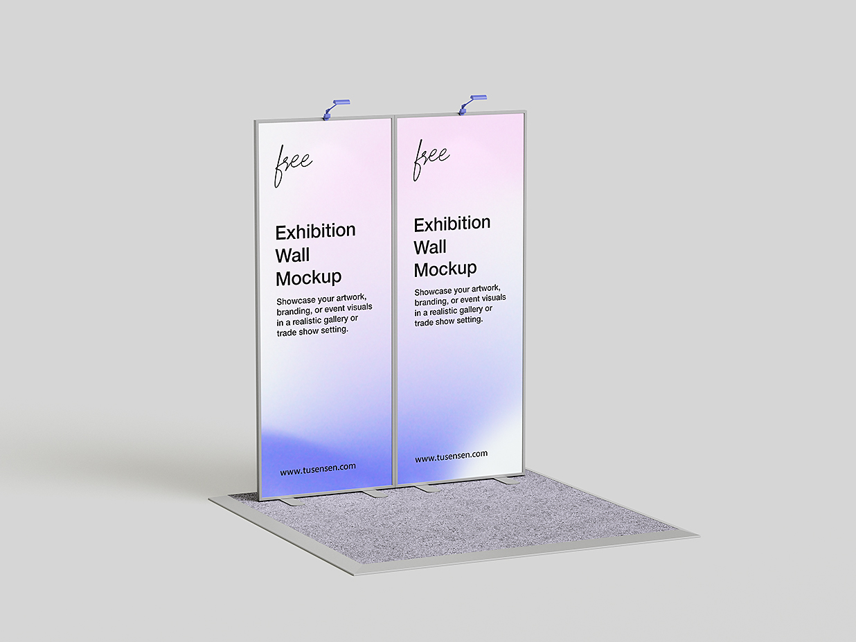 高质感品牌活动展位样机 mockup4 组插图3