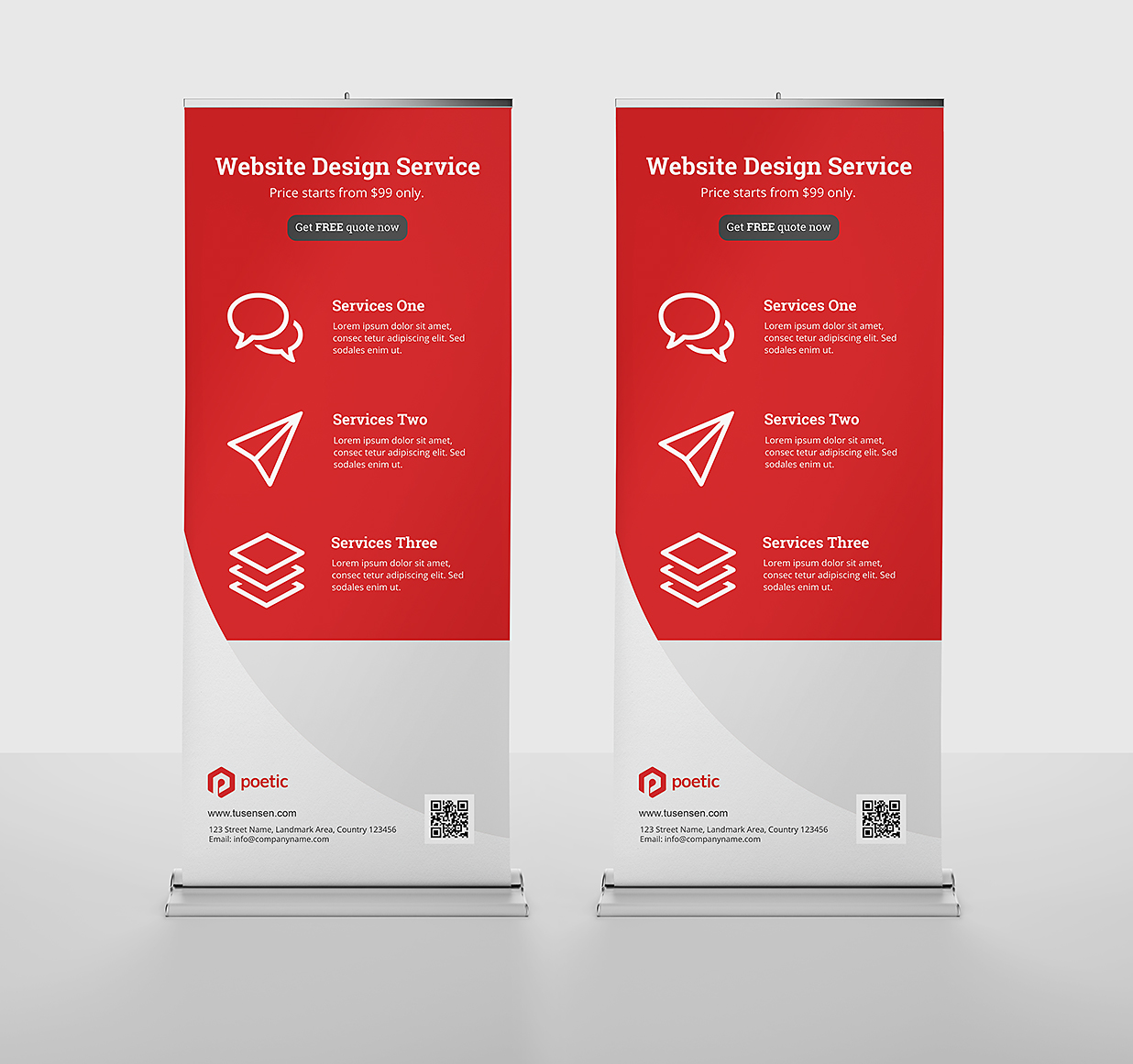 高质感易拉宝样机mockup10组插图3