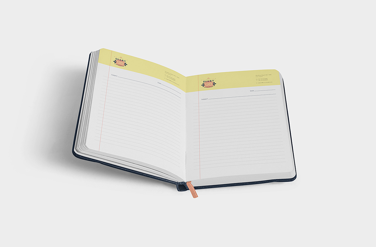 高质感笔记本记事本本子样机mockup4组插图3