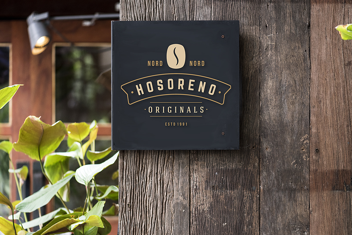 咖啡厅门头标牌招牌店招徽标样机mockup6组插图3