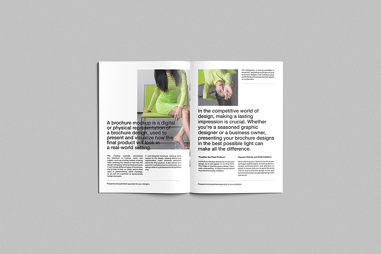 高质感杂志画册样机mockup4组插图3