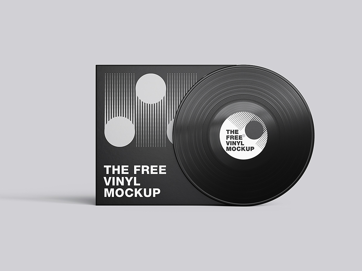 经典黑胶唱片样机mockup5组插图3