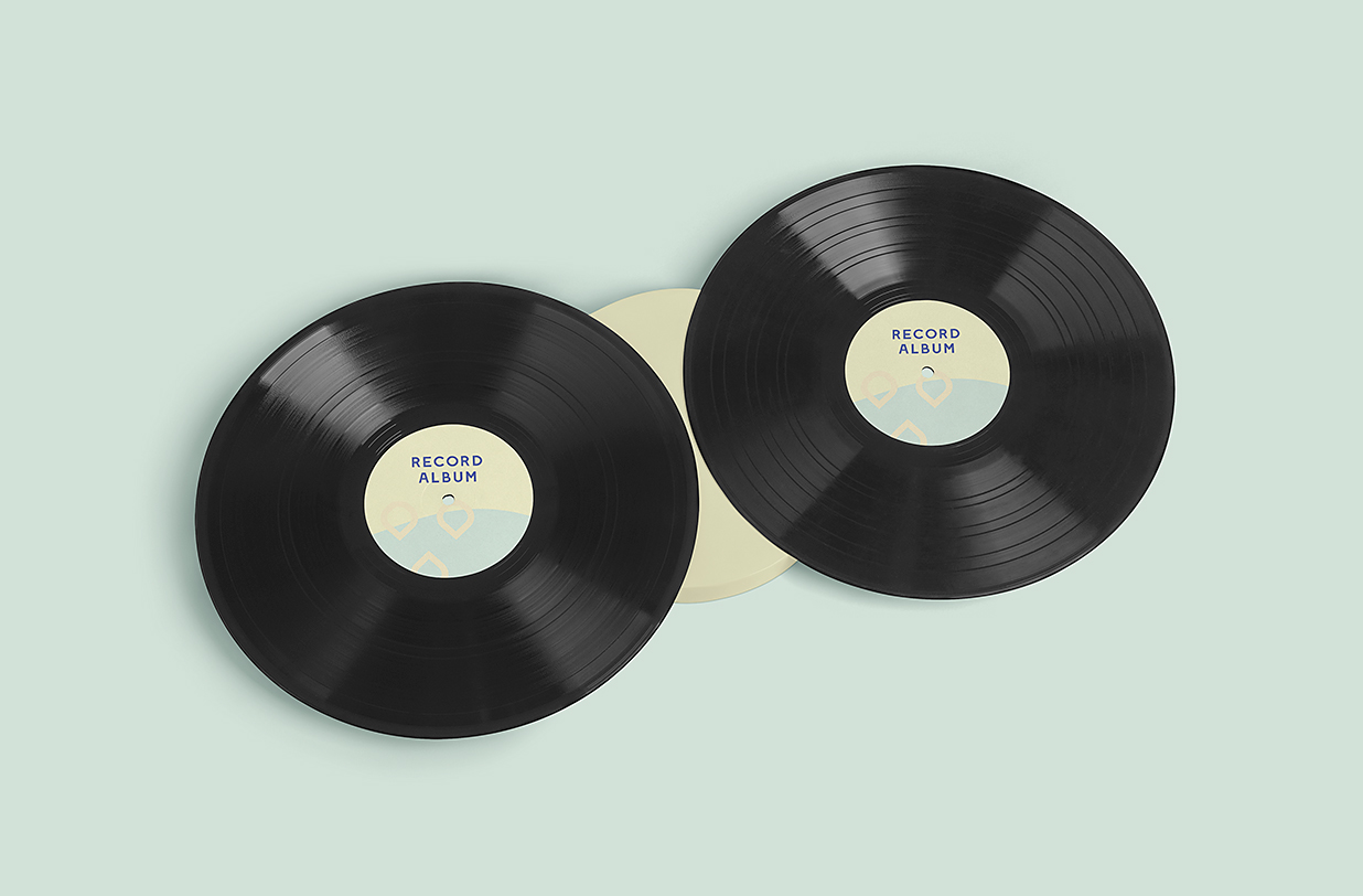 带包装的黑胶唱片样机mockup5组插图3