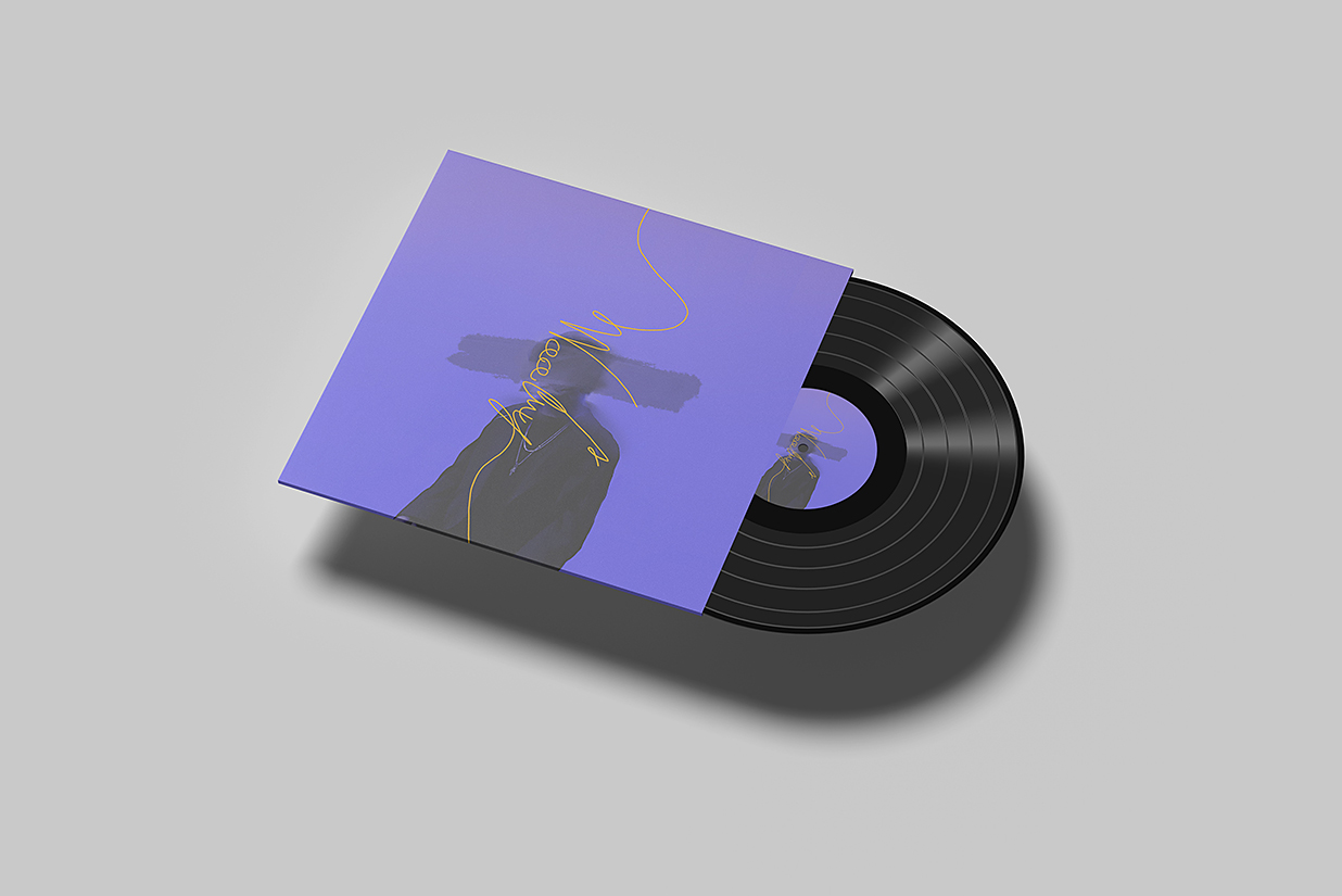 高质感黑胶唱片样机mockup4组插图3