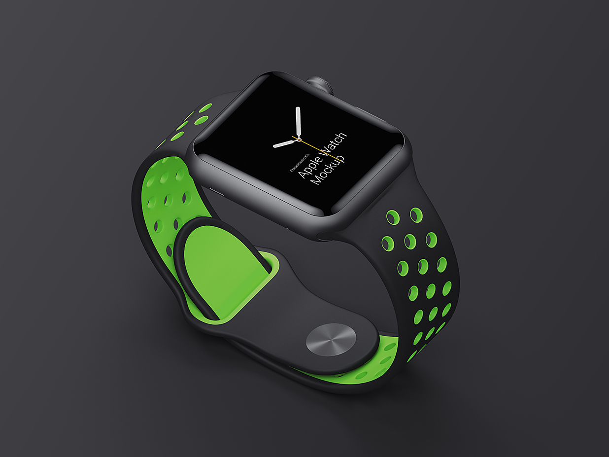 不同材质的Apple Watch样机mockup插图4