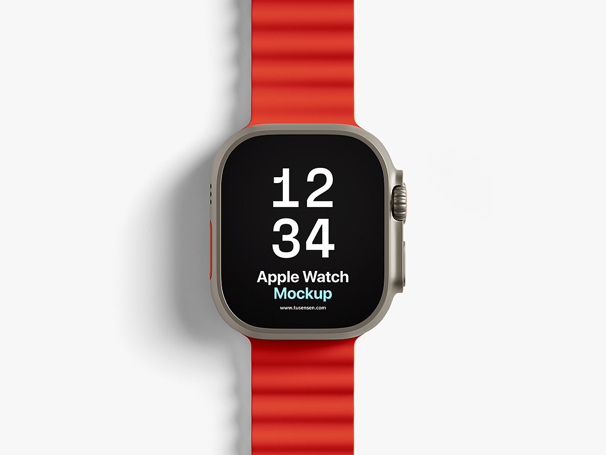 Apple Watch Ultra 苹果手表样机mockup5组插图4