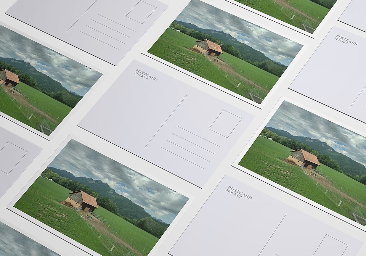 精致的明信片样机mockup7组插图4