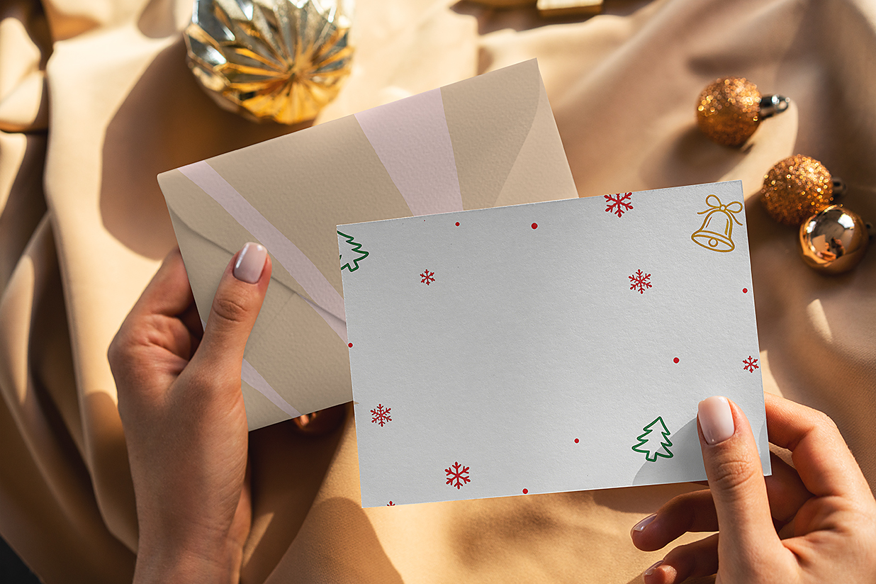 圣诞节明信片贺卡样机mockup13组插图4