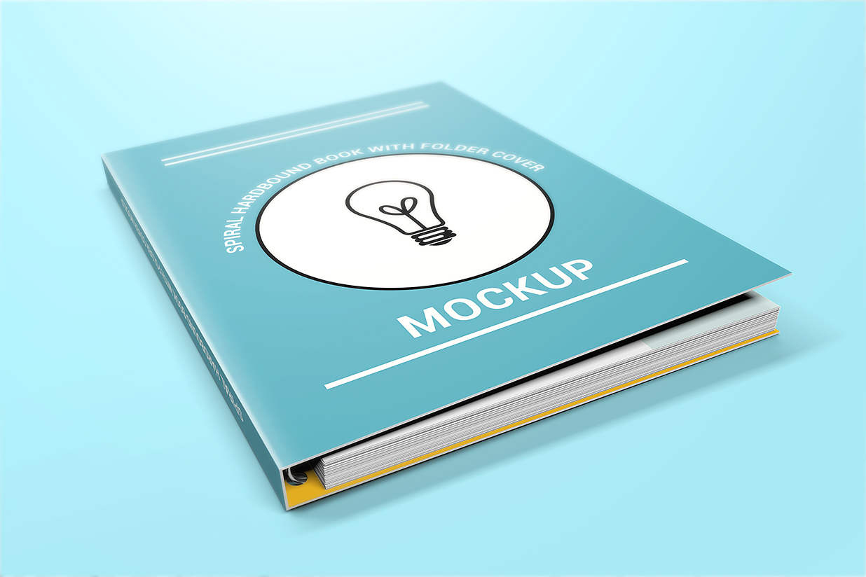 活页线圈精装笔记本记事本本子样机mockup7组插图4