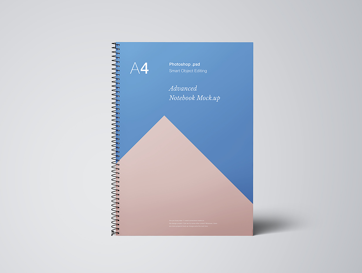 高质感活页线圈精装笔记本记事本本子样机mockup7组插图4