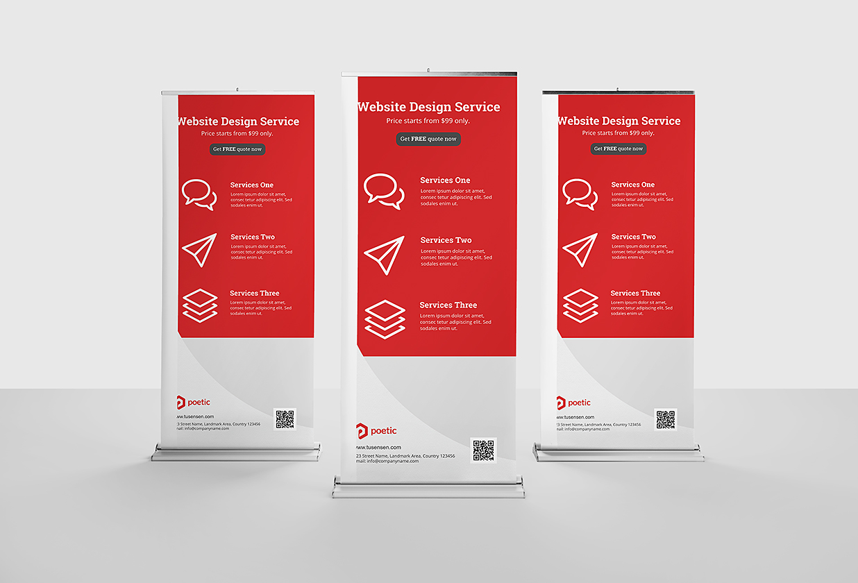 高质感易拉宝样机mockup10组插图4