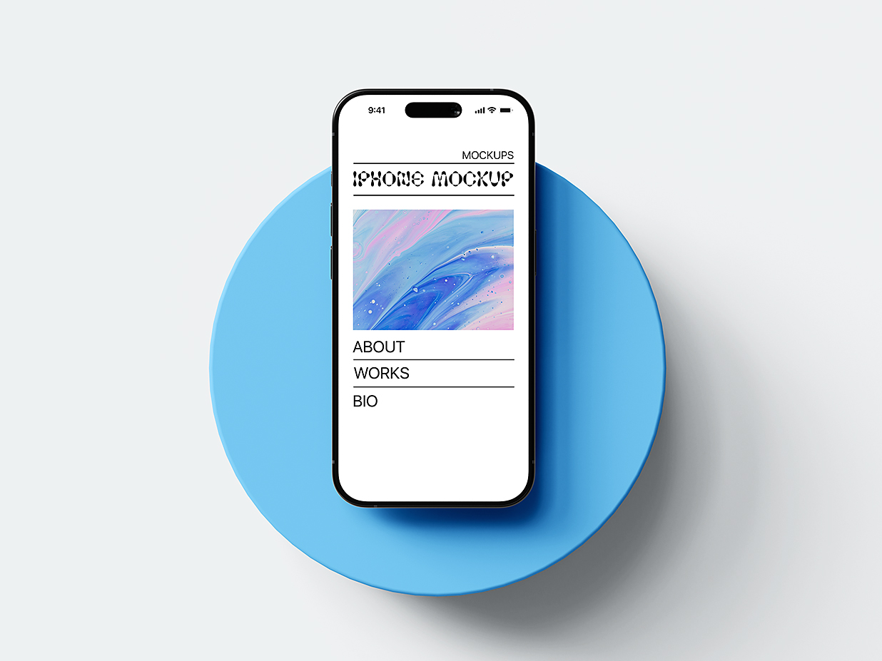 高质感iPhone 15 苹果手机样机mockup5组插图4