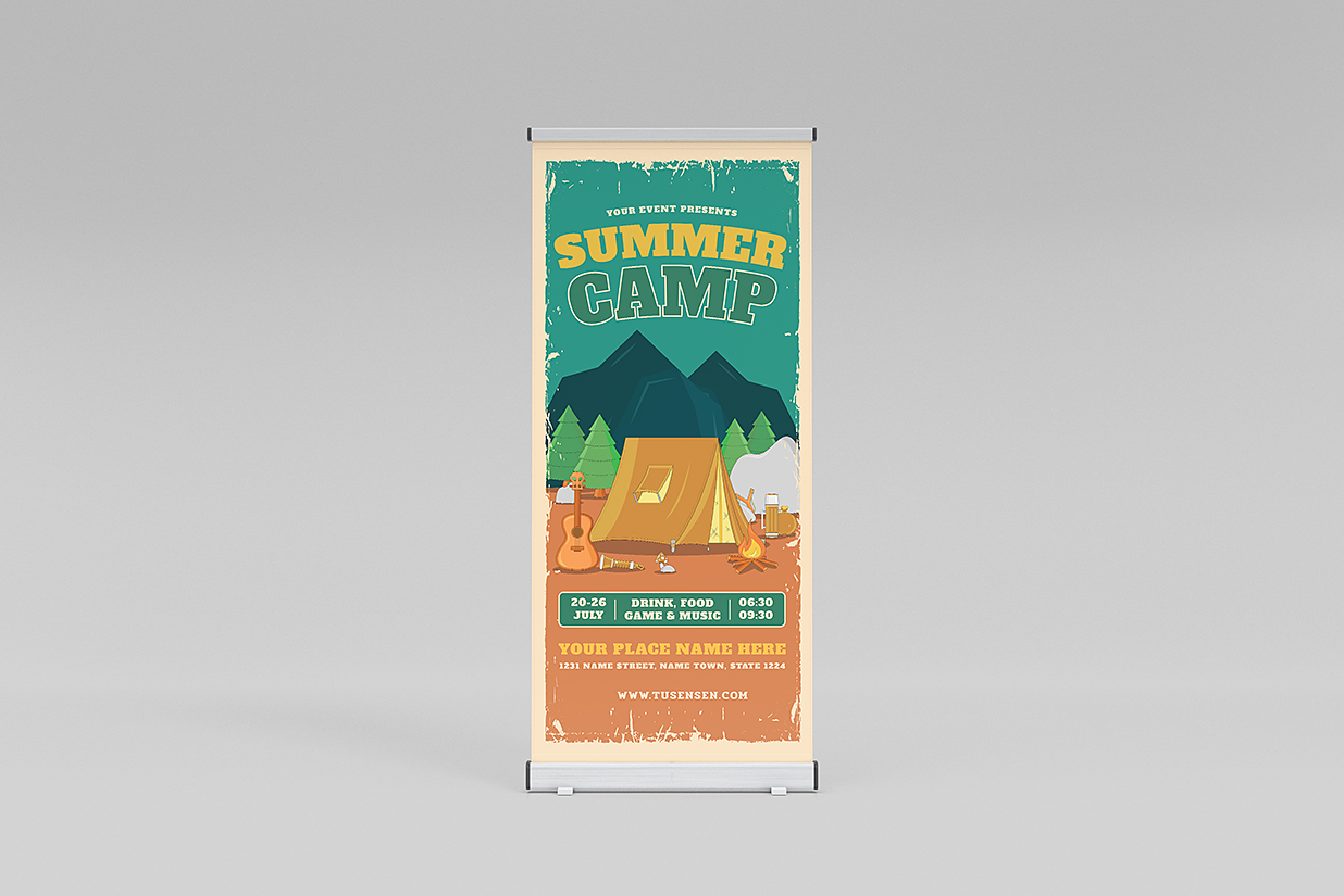 易拉宝样机mockup6组插图4