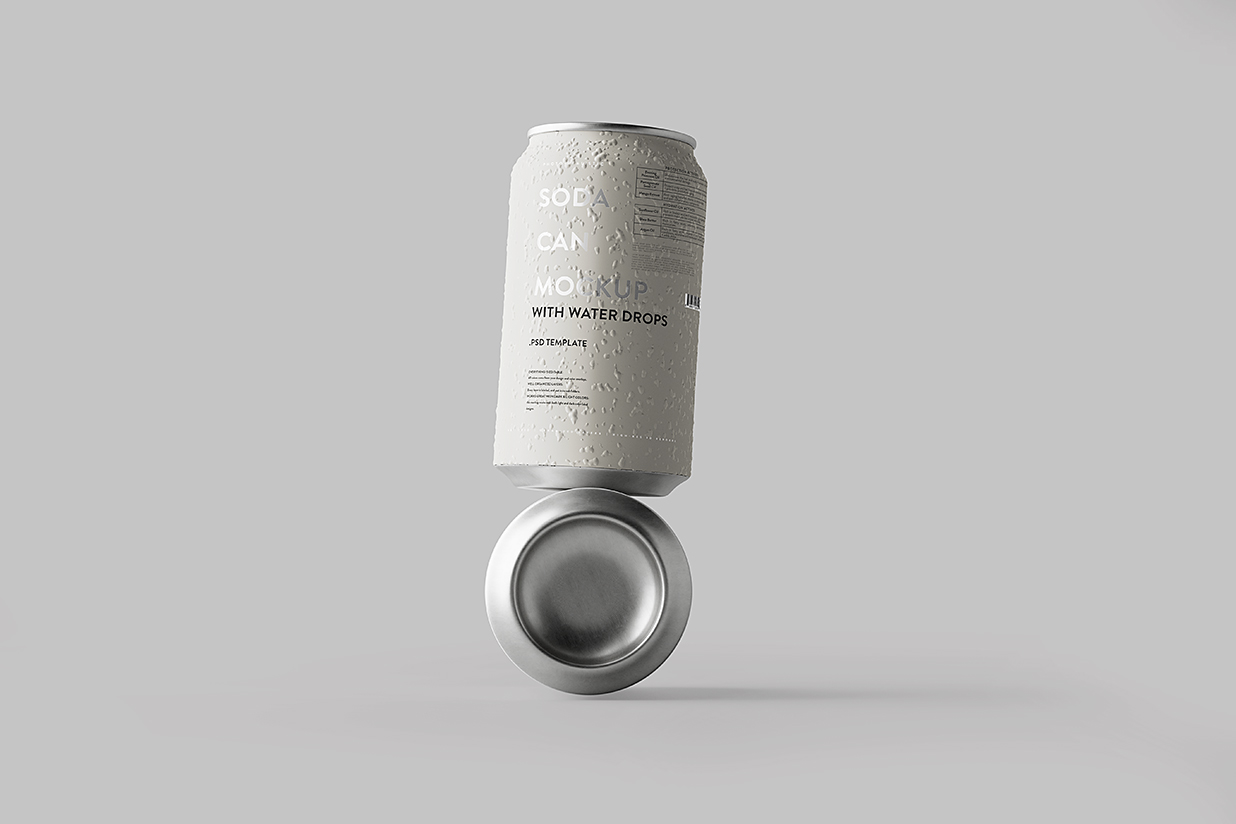 高质感易拉罐饮料罐啤酒罐苏打水罐包装样机mockup5组插图4