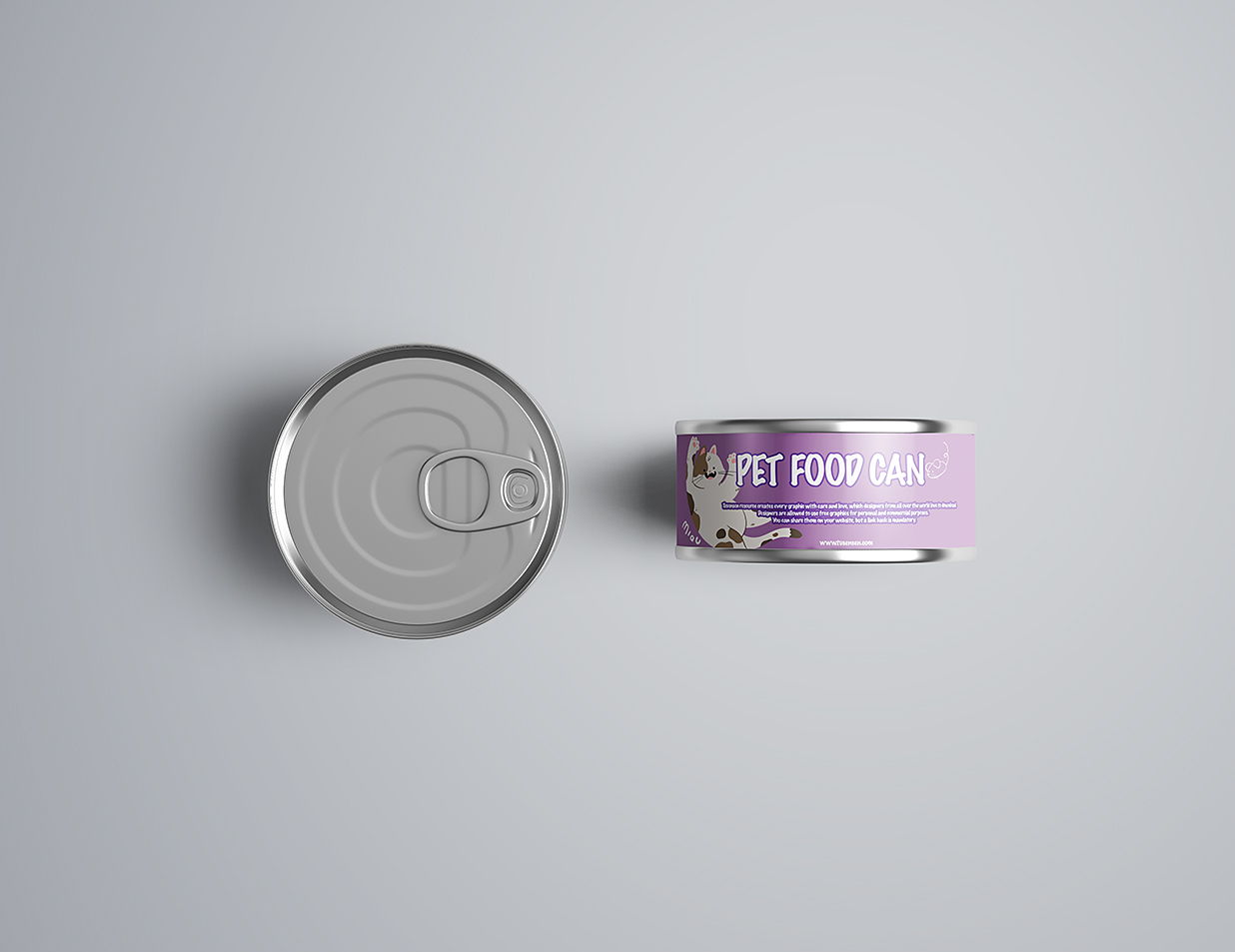 宠物罐头罐子包装样机6组插图4