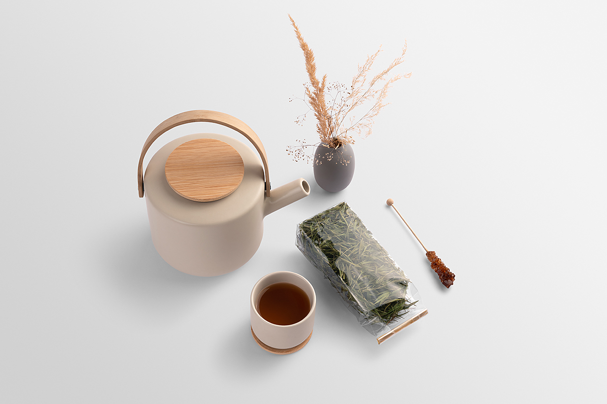 茶叶文创品牌套装VI样机mockup13组插图5
