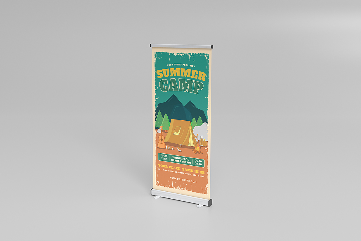 易拉宝样机mockup6组插图5