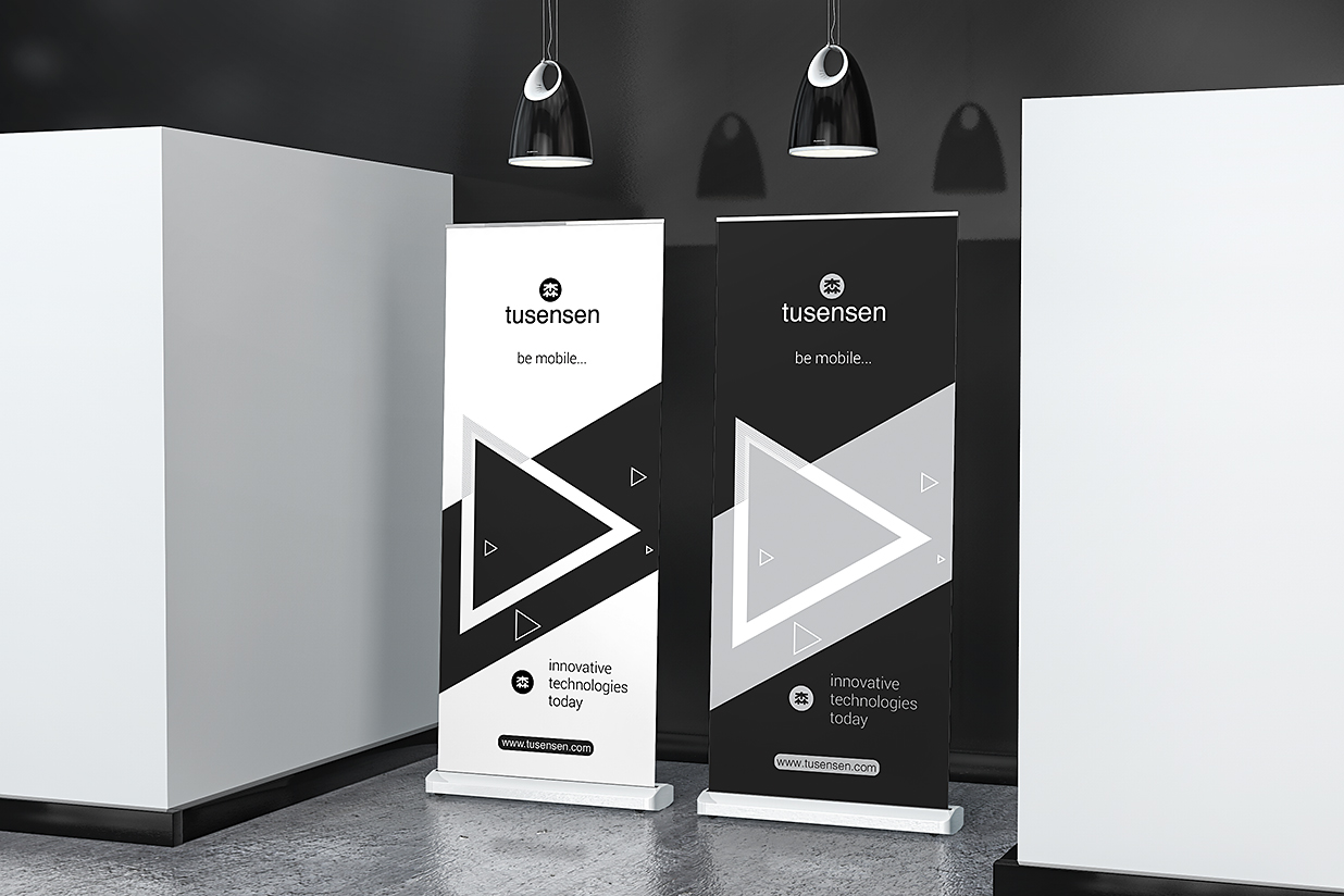 展会场景易拉宝样机mockup6组插图5