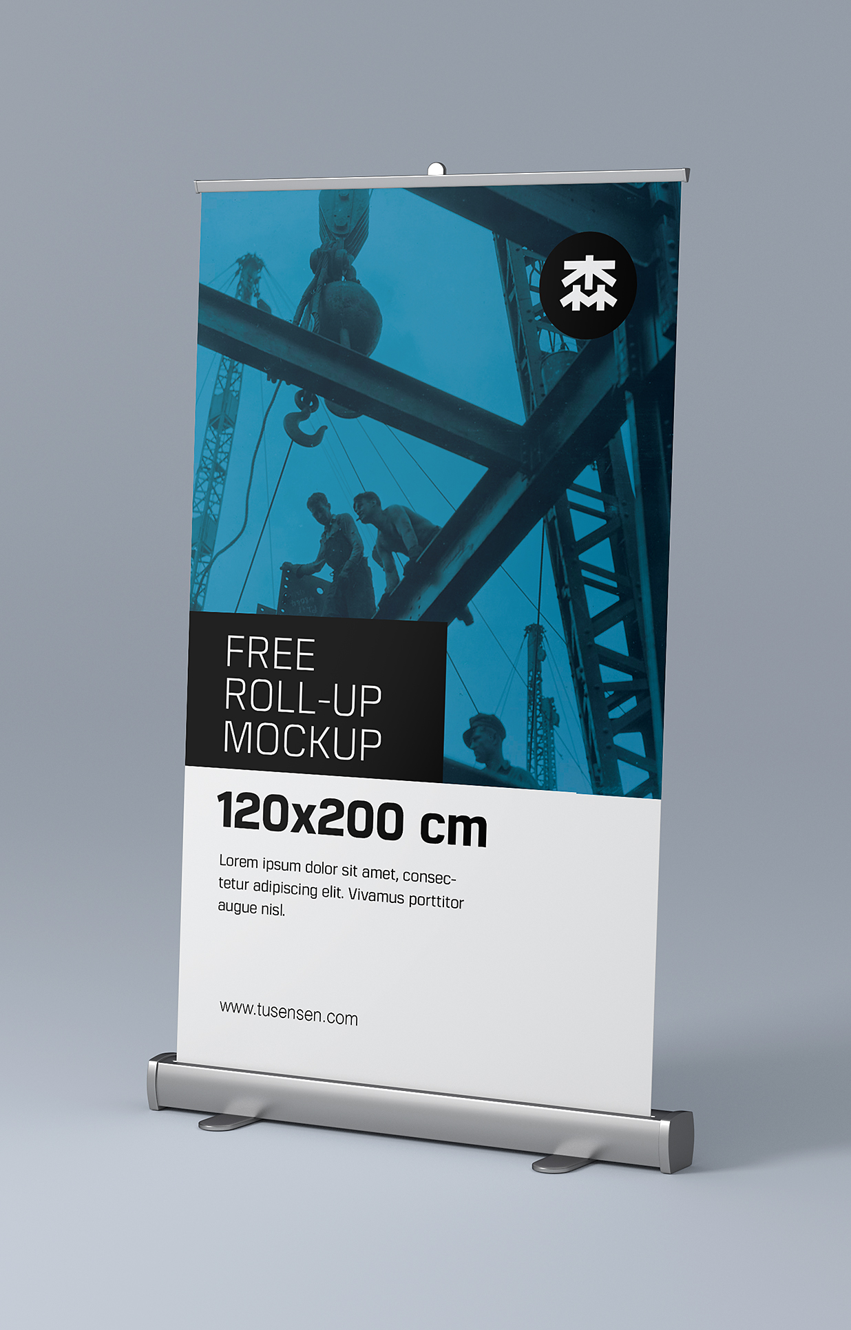 高质感易拉宝样机mockup6组插图5