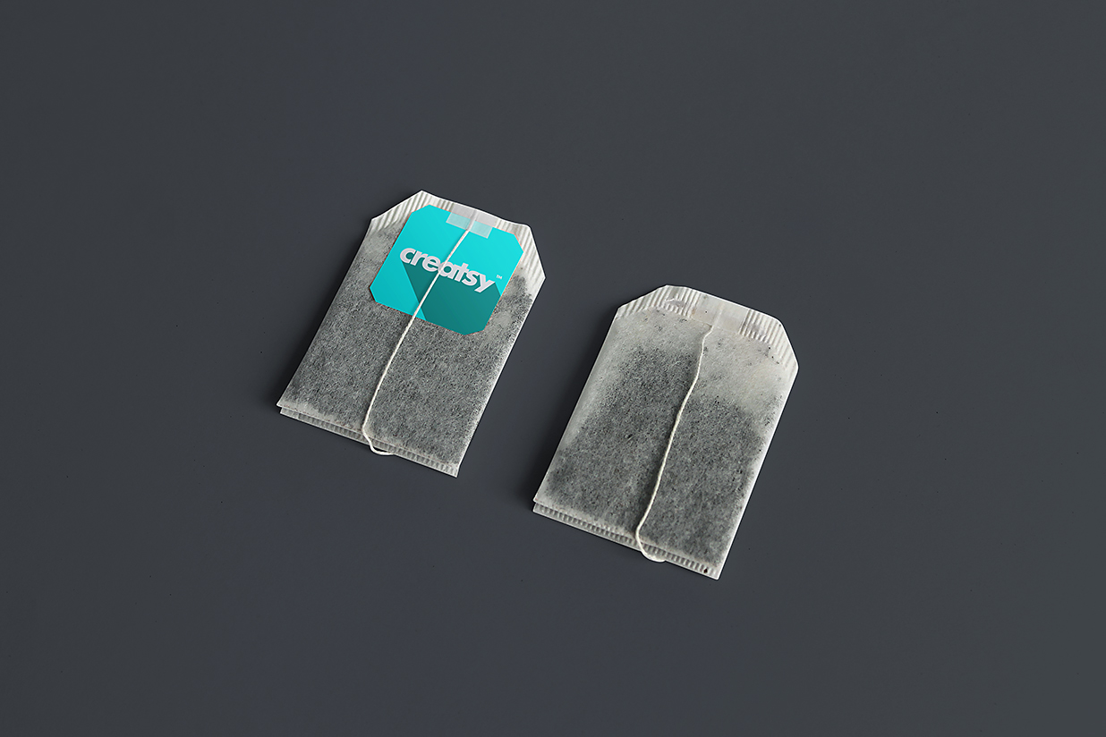 带茶杯和包装盒的袋泡茶茶包样机mockup12组插图6