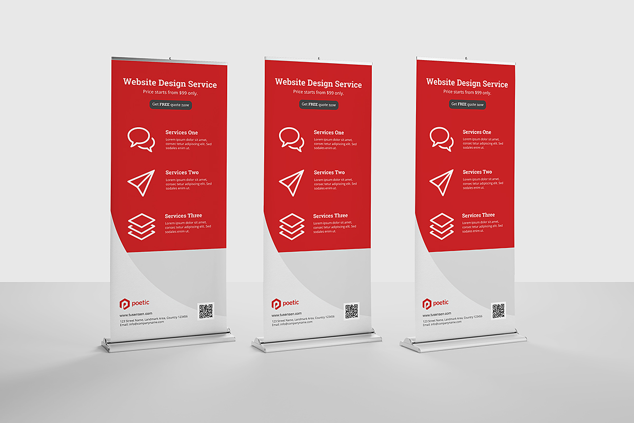 高质感易拉宝样机mockup10组插图6