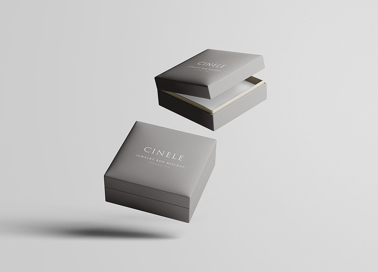 高质感珠宝盒首饰盒包装盒样机mockup7组插图6