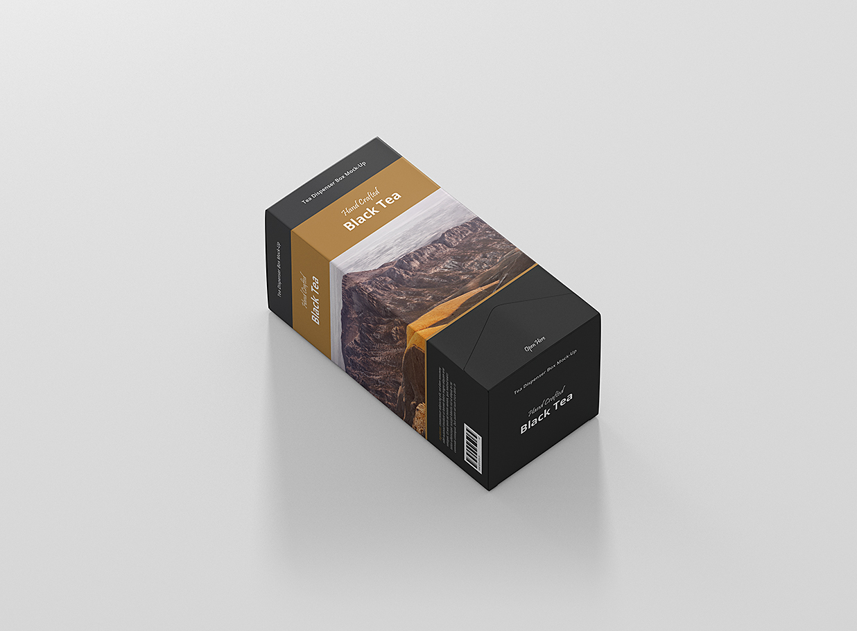 带包装盒的茶包样机mockup10组插图6