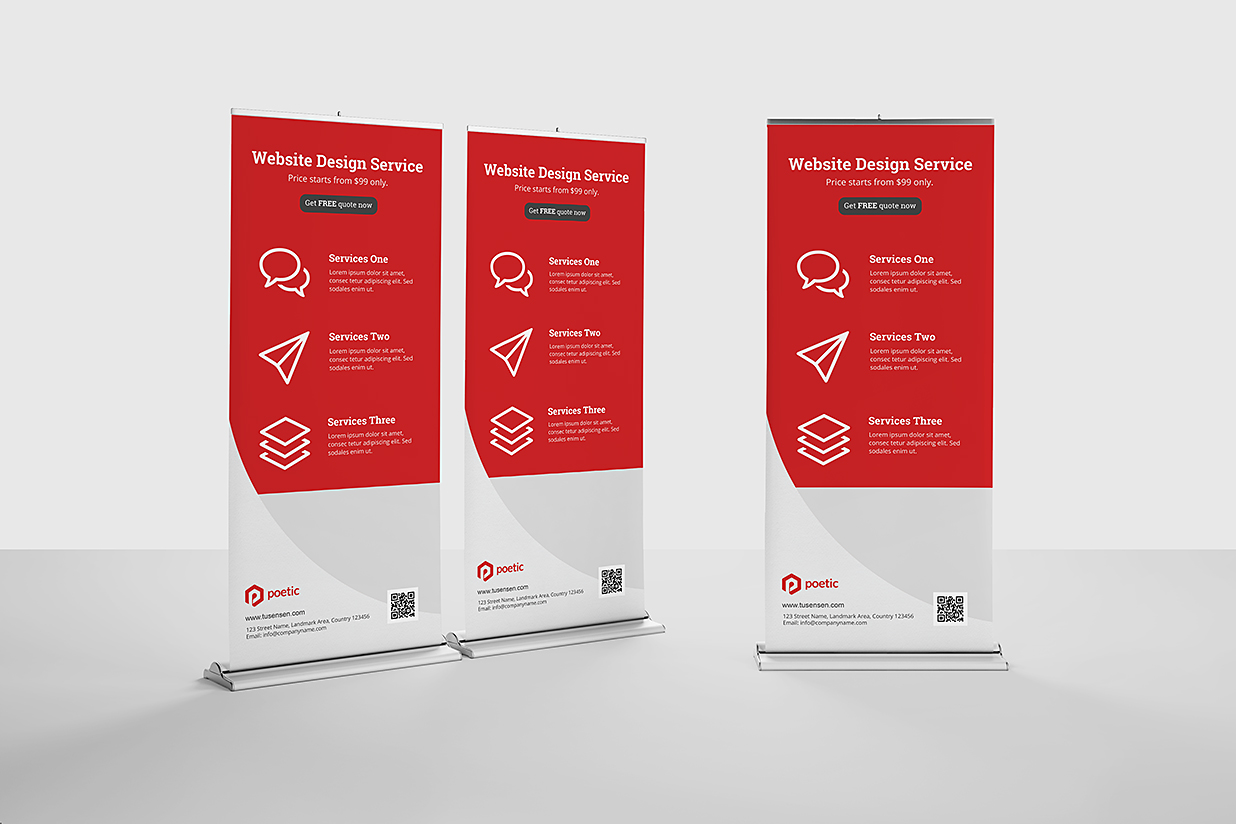 高质感易拉宝样机mockup10组插图7