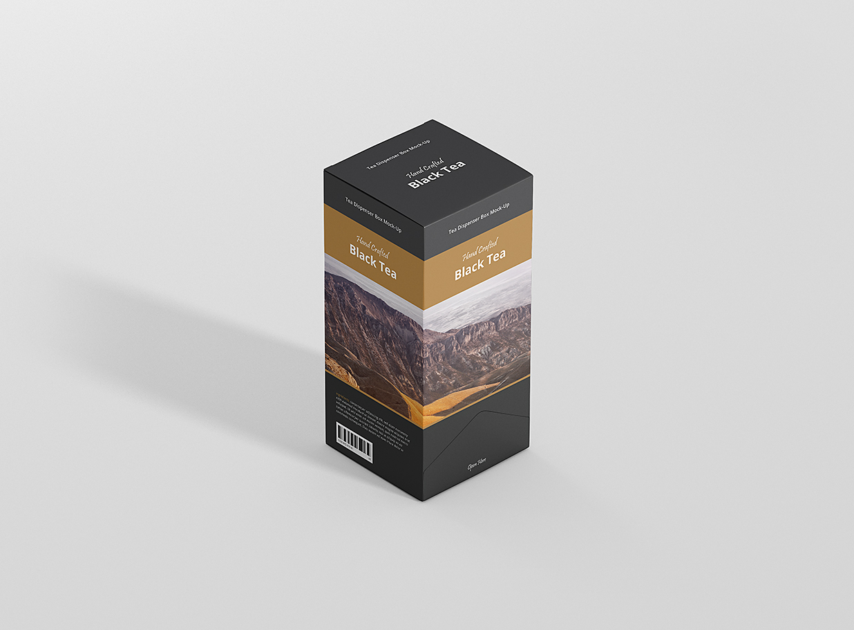带包装盒的茶包样机mockup10组插图7