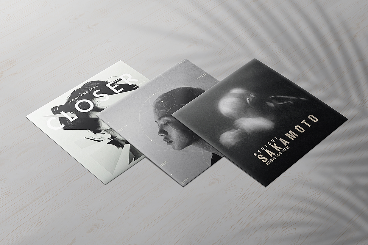 带包装的高质感黑胶唱片样机mockup10组插图8