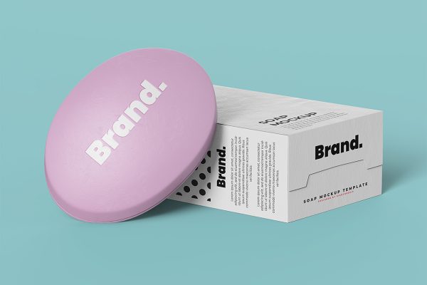 香皂肥皂包装样机mockup