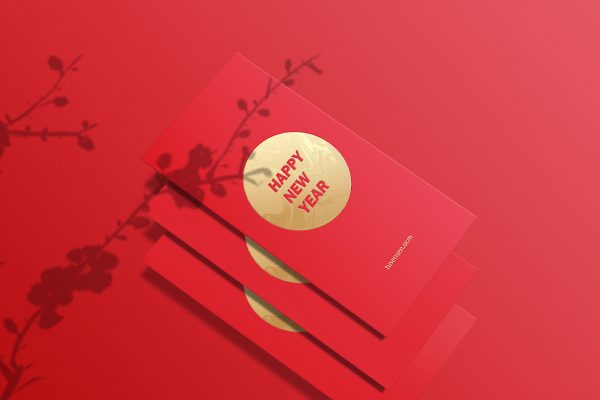 新年红包样机mockup