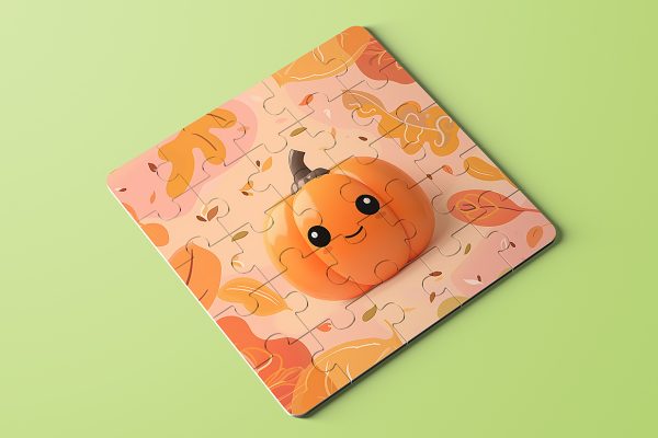 精致拼图样机mockup