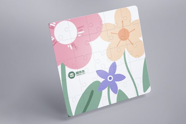 高质感拼图样机mockup