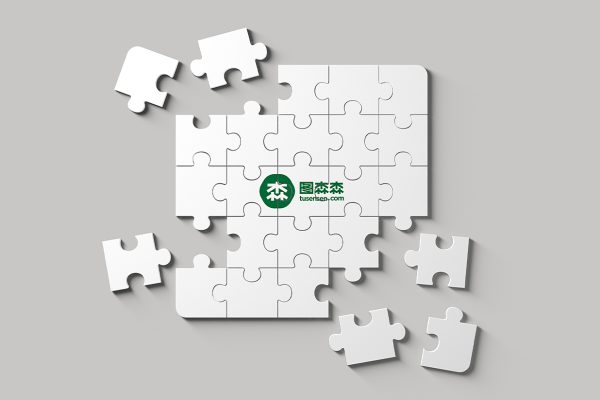 精致拼图样机mockup