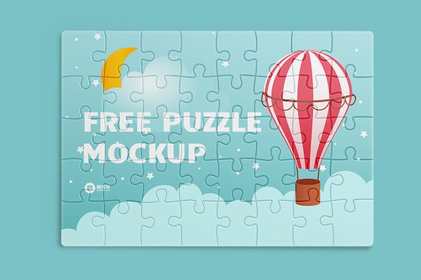 高质感拼图样机mockup3组