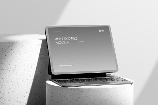 带键盘的iPad Pro平板样机mockup
