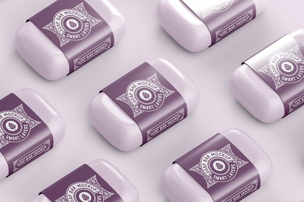 香皂肥皂包装样机mockup
