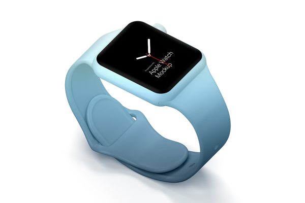 不同材质的Apple Watch样机mockup