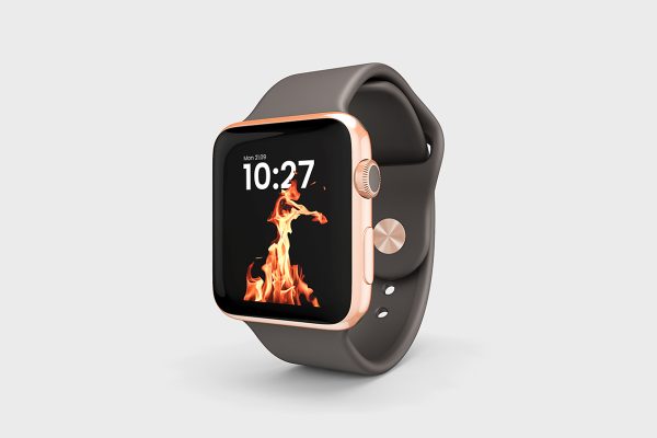 带运动表带的Apple Watch苹果手表样机mockup
