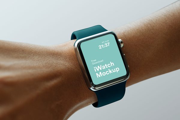 女生手腕上的Apple Watch苹果手表样机mockup