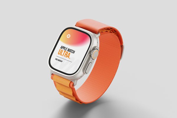 Apple Watch Ultra 苹果手表样机mockup3组